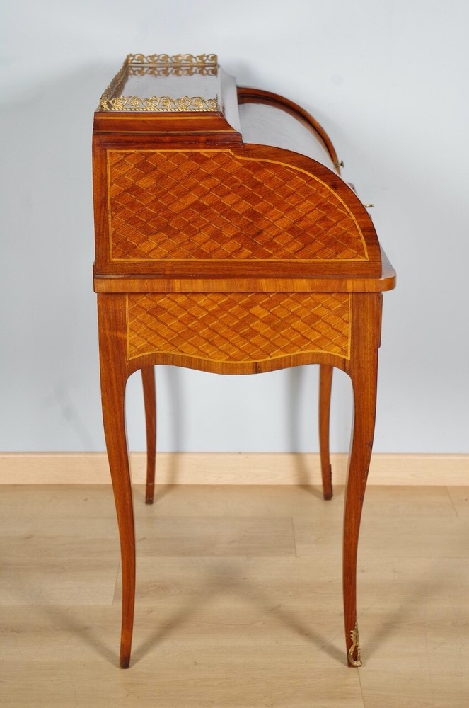 Transition Style Cylinder Desk