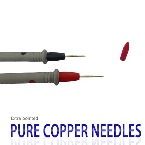 Digital Multimeter Test Leads, 2PCS Crocodile Clips, Professional Probe Kit