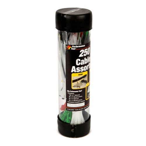 CABLE TIE ASSORTMENT - Fits 250 PC