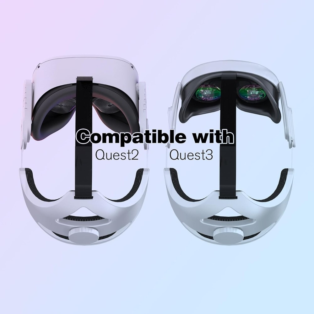 Adjustable Head Strap Compatible with Quest 2 VR Headset, Elite Strap Replace...