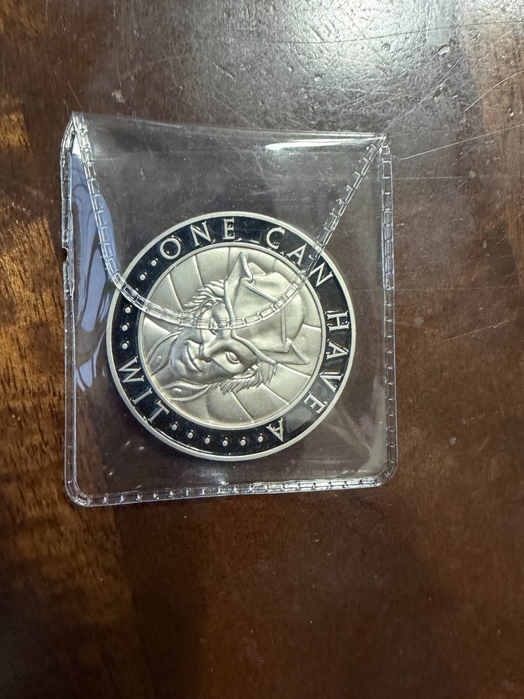 Wit / Witless Challenge Coin Stormlight Brandon Sanderson Swag Kickstarter