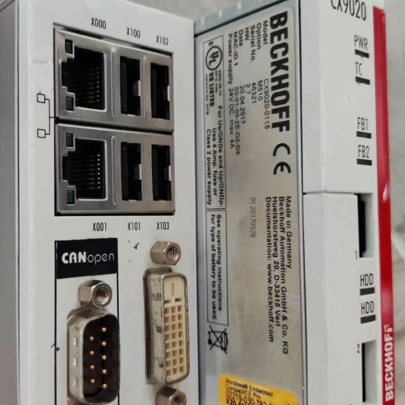 German Beckhoff CX9020-0115 controller module has good second-hand functionality