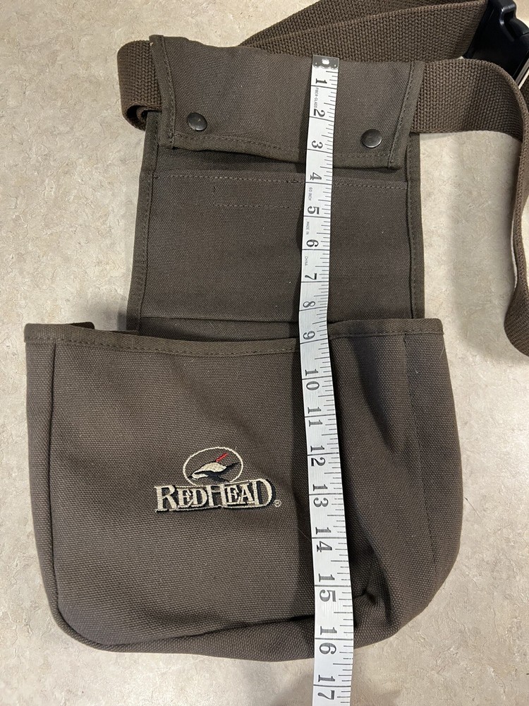 Red Head Double Shell & Hull Combo Pouch, Green Canvas Bag