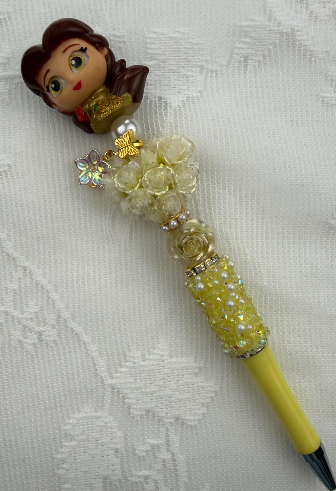 Custom beaded pens. Bling Fairytale! Luxury! Gifts. Basket filler. Journal.teen