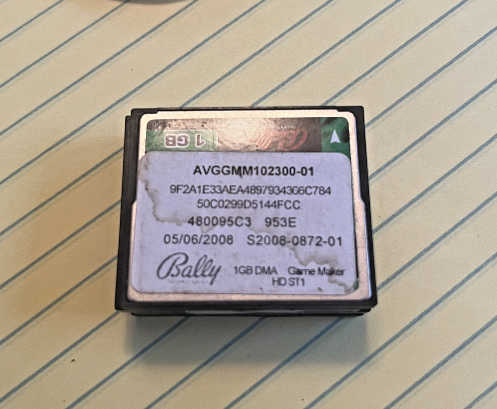 Bally Game OEM Maker HD ST1 CF Card (1 gb)