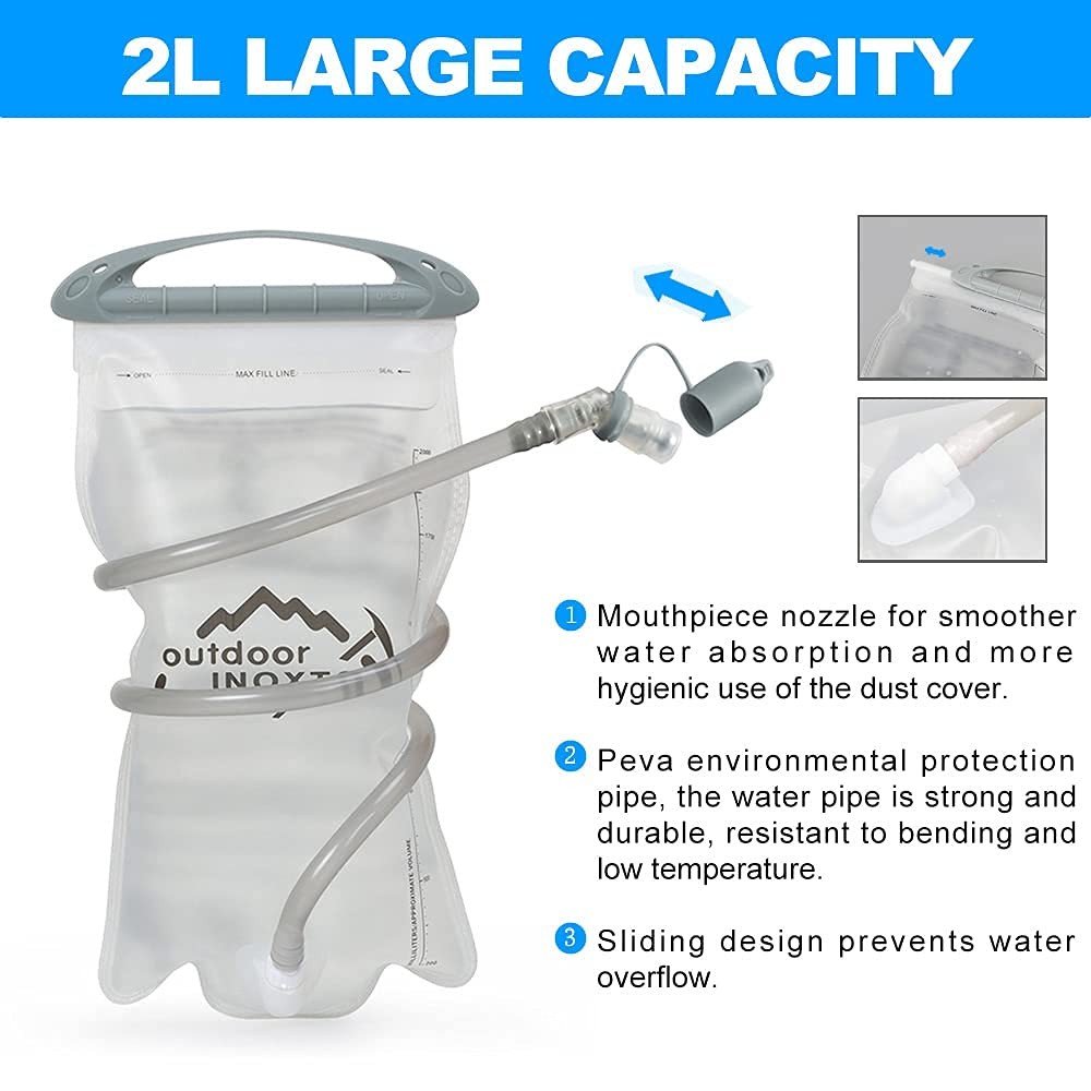 INOXTO Hydration Pack Backpack，18L Hydration Pack Lightweight Water Backpack ...