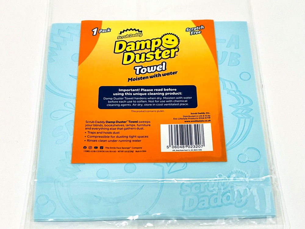 SCRUB DADDY DAMP DUSTER TOWEL BLUE