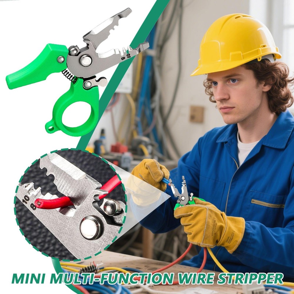 Wire Stripper Multi-function Mini Wire Stripper Cutter Tool for Electrical