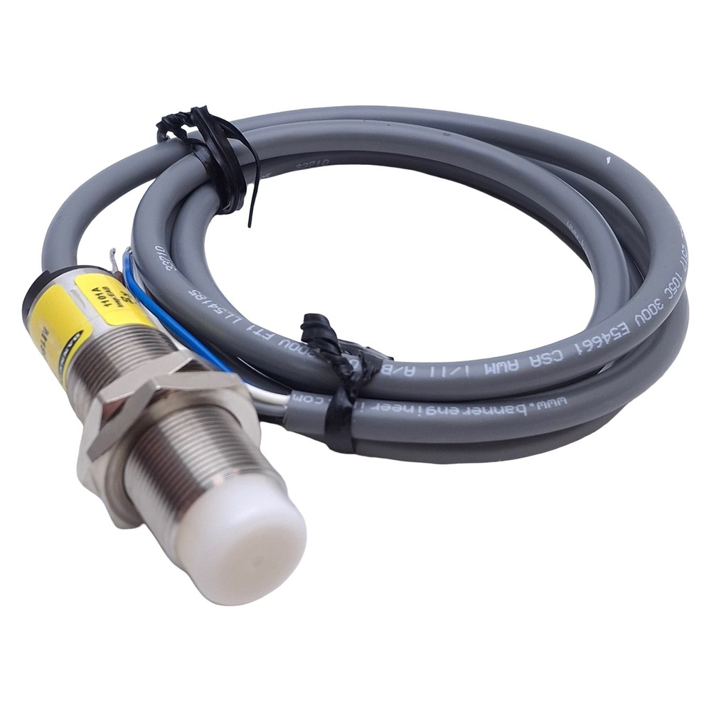 Banner M18GRY2P LED Indicator M18 Barrel, PNP Input, 10-30VDC, 3ft Cable