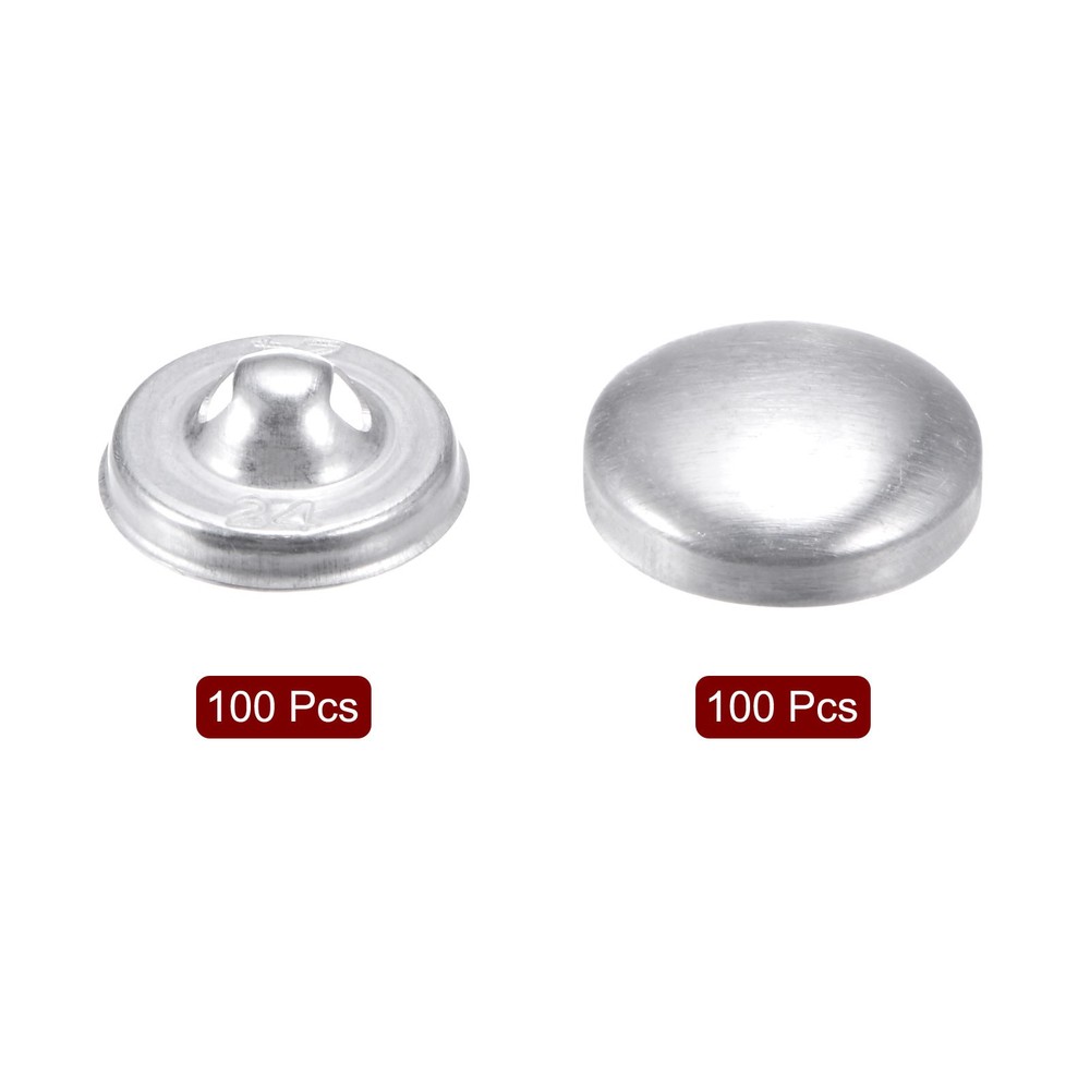 100Pcs Button Supplies 24L 15mm/0.6" for Button Maker Machine