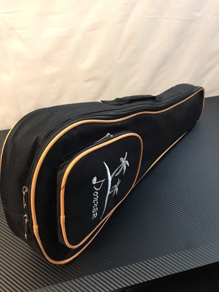 Donner Black Ukulele Soft Carrying Case with Adjustable Straps