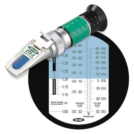 Vee Gee Ctx-2 Analog Refractometer Coolant Freezing Point F 1.0