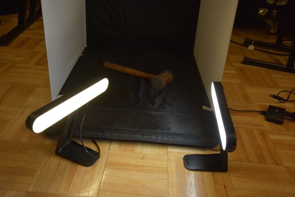 Sunpak ebox portable Folding studio 20"x20" lightbox w/variable digital lighting