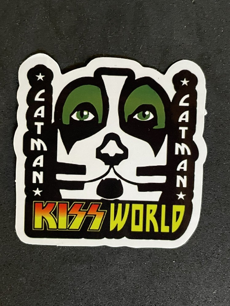 Kiss Peter Criss Sticker Cat Man Logo Iconic 70s Rock Band for Skateboards New!