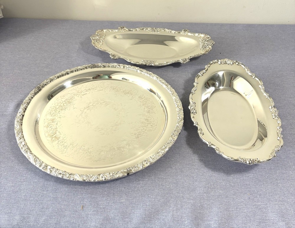Silverplate Trays  Wilcox, Lunt & Wallace