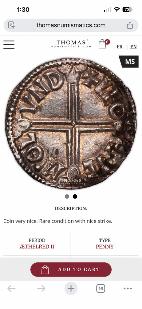 Very rare Viking coin