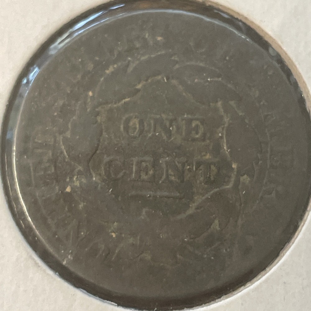 1827 Coronet Head U.S. Large Cent 1c