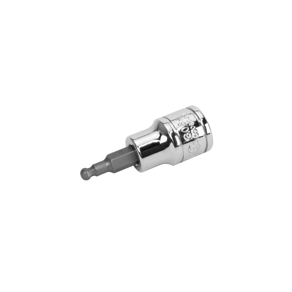 Genius Tools 3/8" Dr. 4mm Wobble Hex Bit Socket, 50mmL - 308+4134