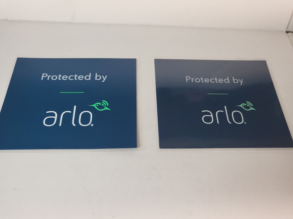 Arlo security camera warning signs/ decals (Laminated) X 3