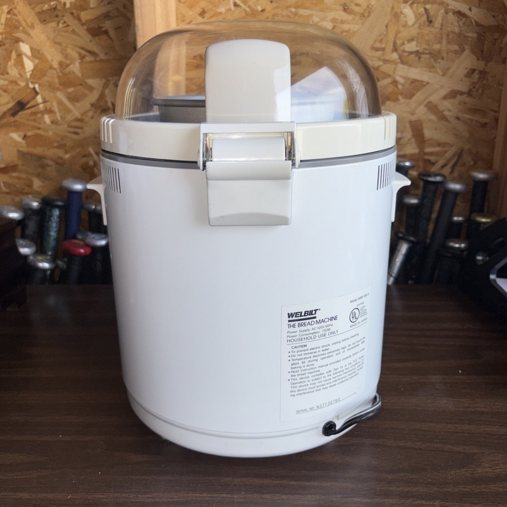 WELBILT The Bread Machine Maker ABM-100-3 White Dome Top 2 Lb Loaf Automatic