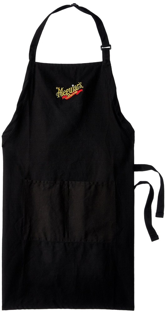 Meguiar's Shop Apron, Black Cotton, Protects Paint, 2 Pockets, Adjustable