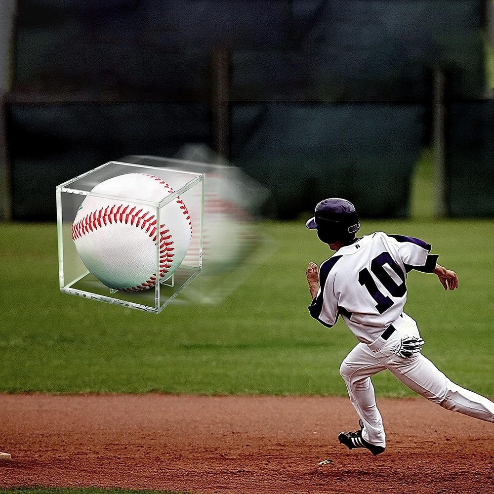 Danodoi Baseball Display Case UV Protected Acrylic Clear ONE PACK,