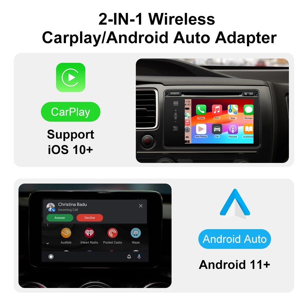 2025 USB Wireless CarPlay Adapter For iPhone Apple Wireless Dongle Plug ＆ Play