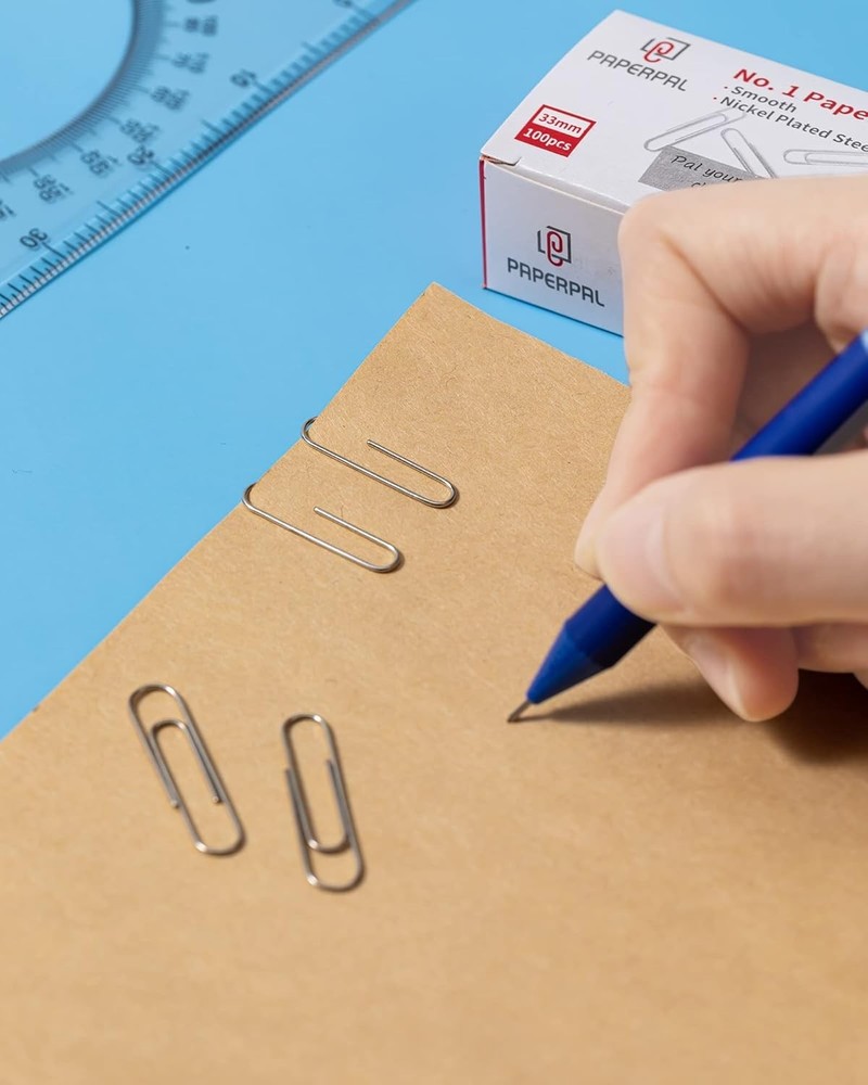 2000 Smooth Paper Clips, 20 Boxes of 100 Each, Silver
