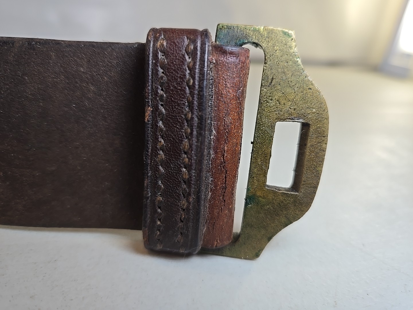 Indian Wars Army Model 1874 Leather Belt w/US Buckle-Rock Island Arsenal 11 Cav