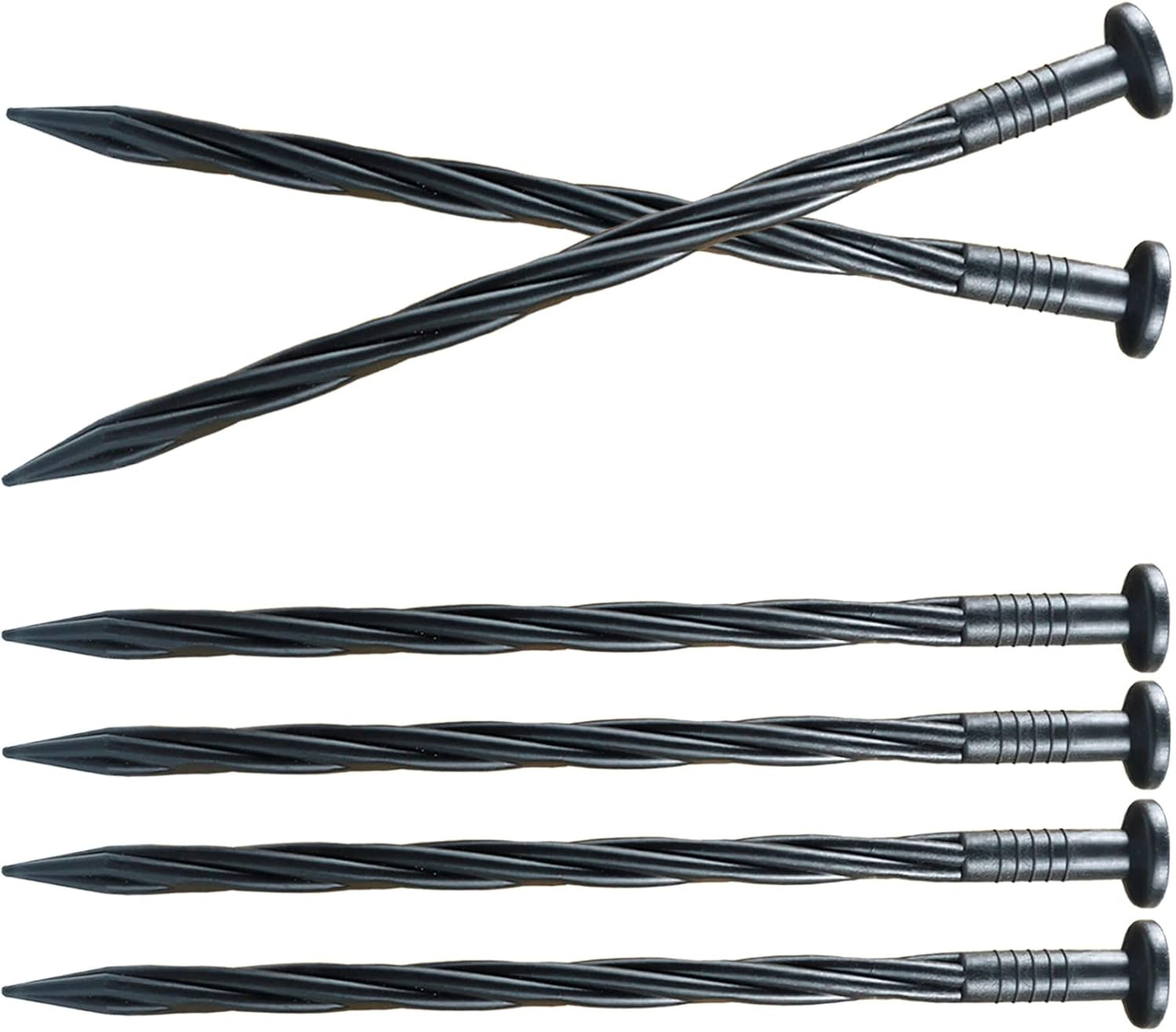 30 Pcs Spiral Landscape Anchoring Spikes 8 Inch Landscaping Fabric Edging Stakes