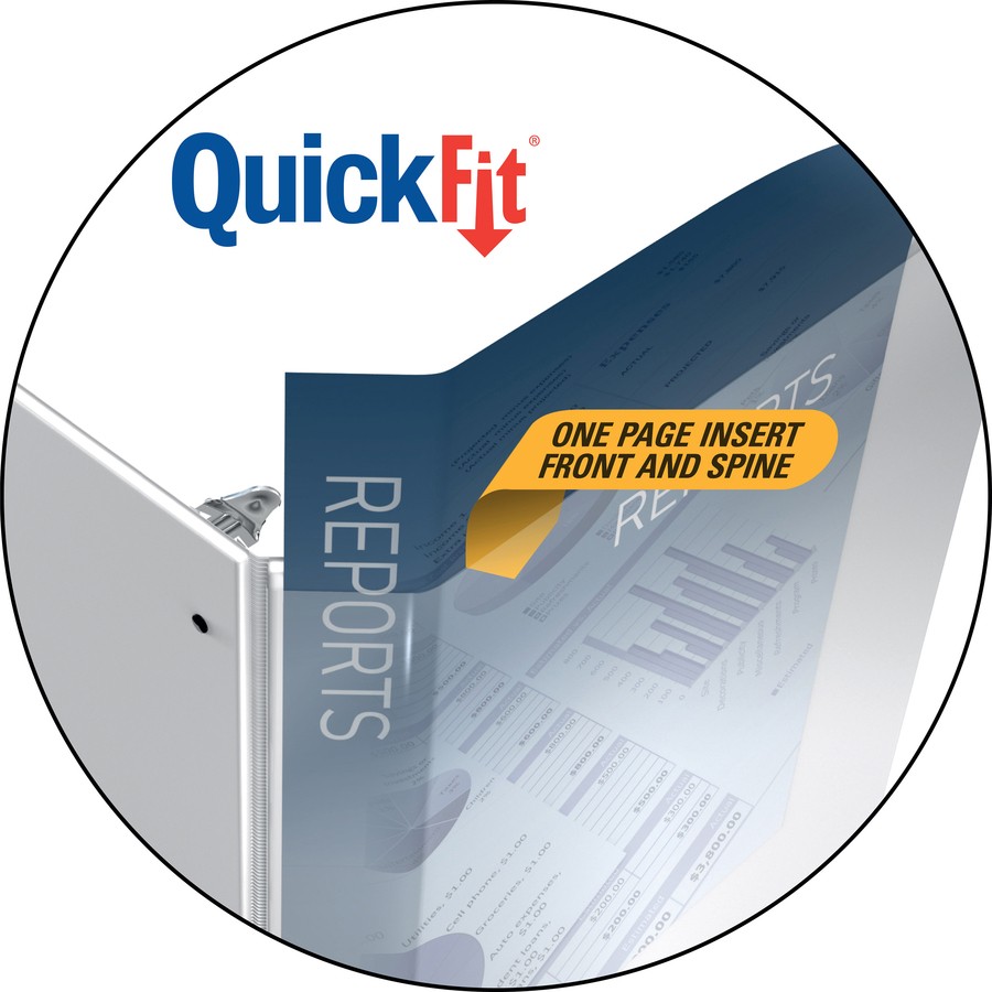QuickFit Round Ring Unique Design Binder (88050)