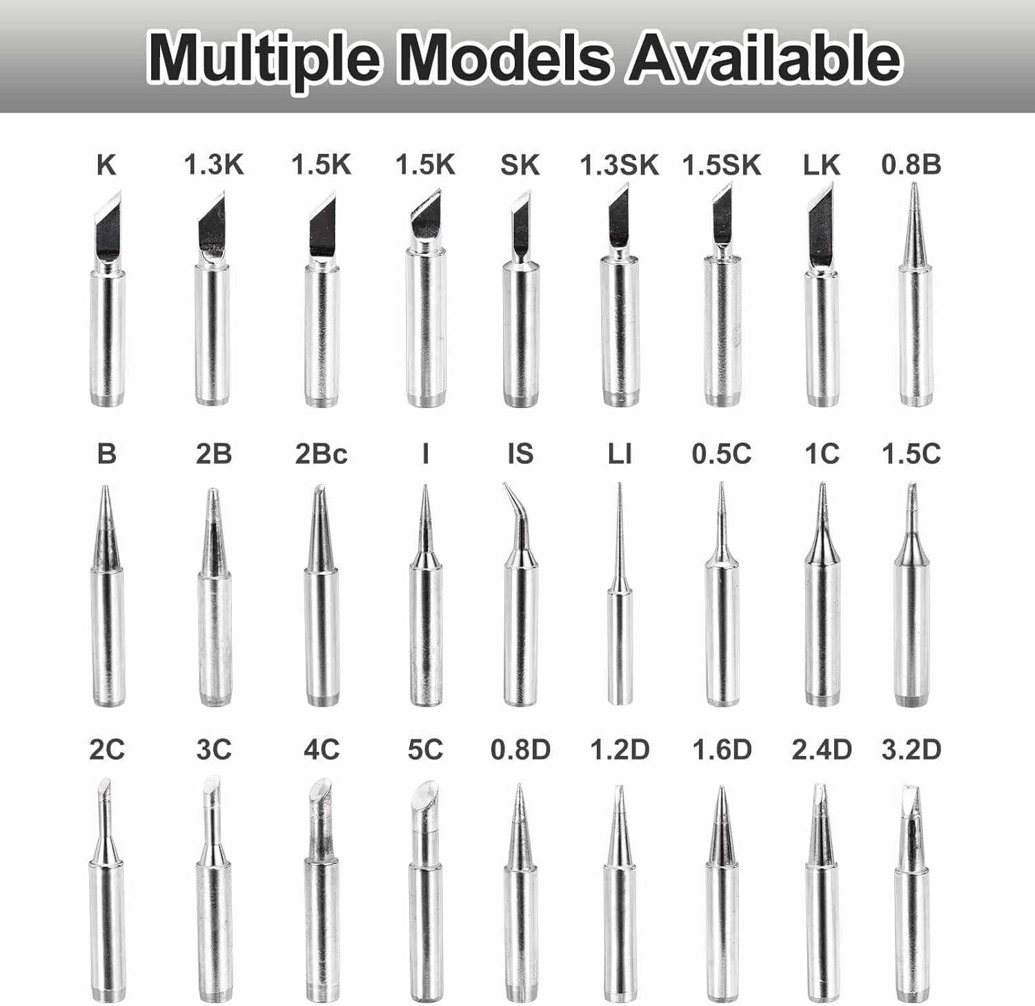 Pack of 10 900M Solder Tips Internally Heated Soldering Tips with Cleaning Sp...