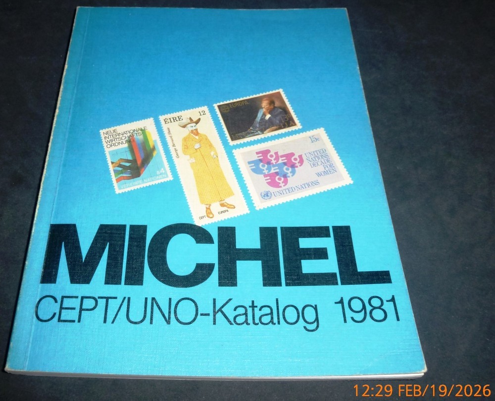 Michel 1981 CEPT/UNO catalog for Europa, EFTA, NATO & UN stamps