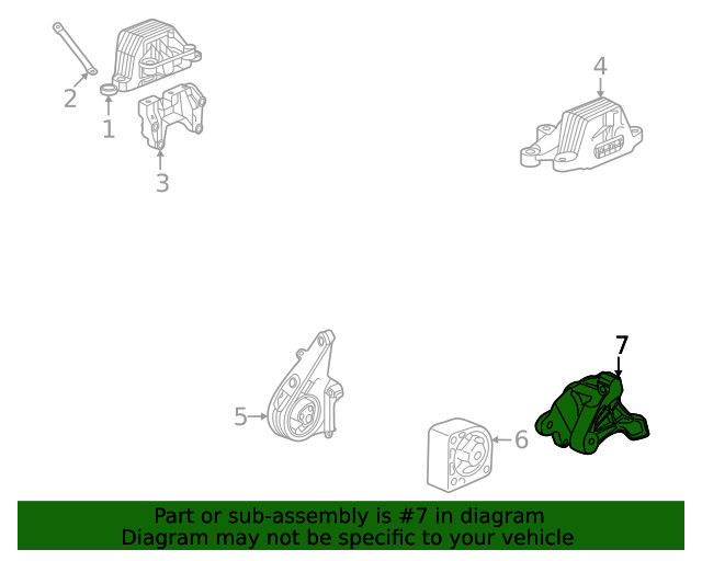 Genuine GM Trans Mount Bracket 84356464