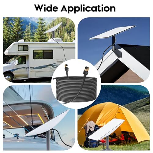 Compatible Starlink Gen 3 Cable Starlink V3 Cable Rectangular 49.2FT/15M