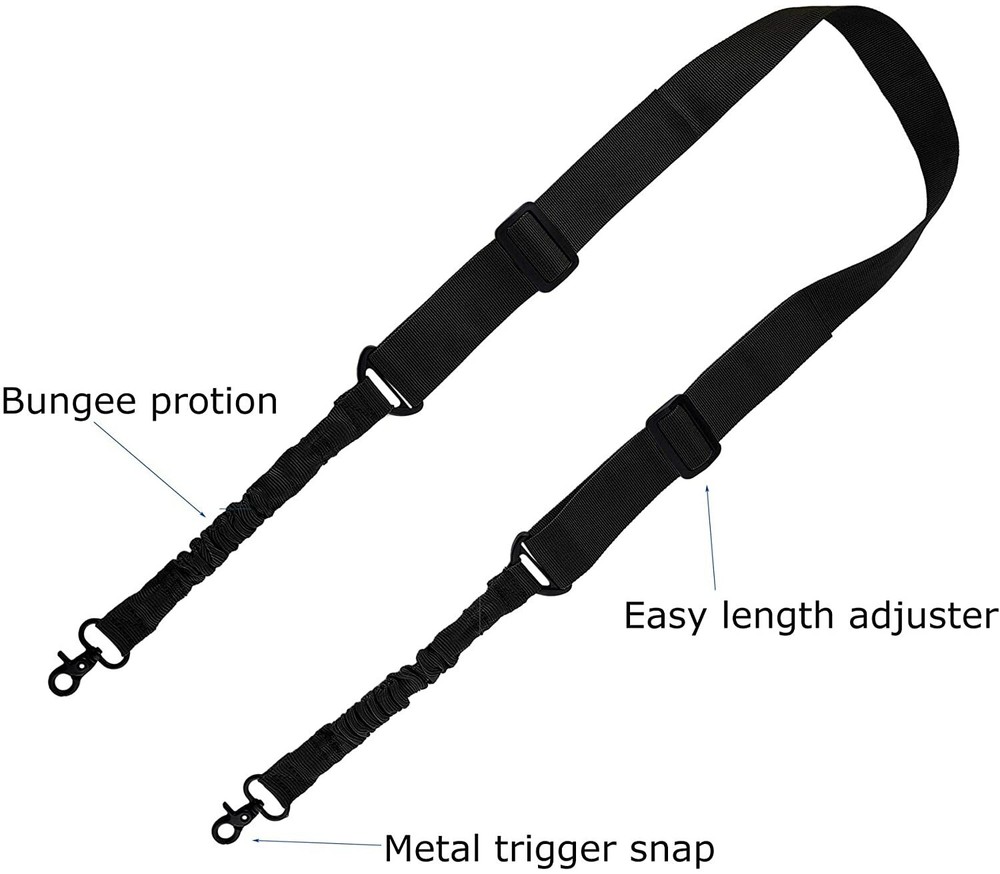 2 Point Gun Sling Shoulder Strap Trigger Snap with QD Swivel Mount A