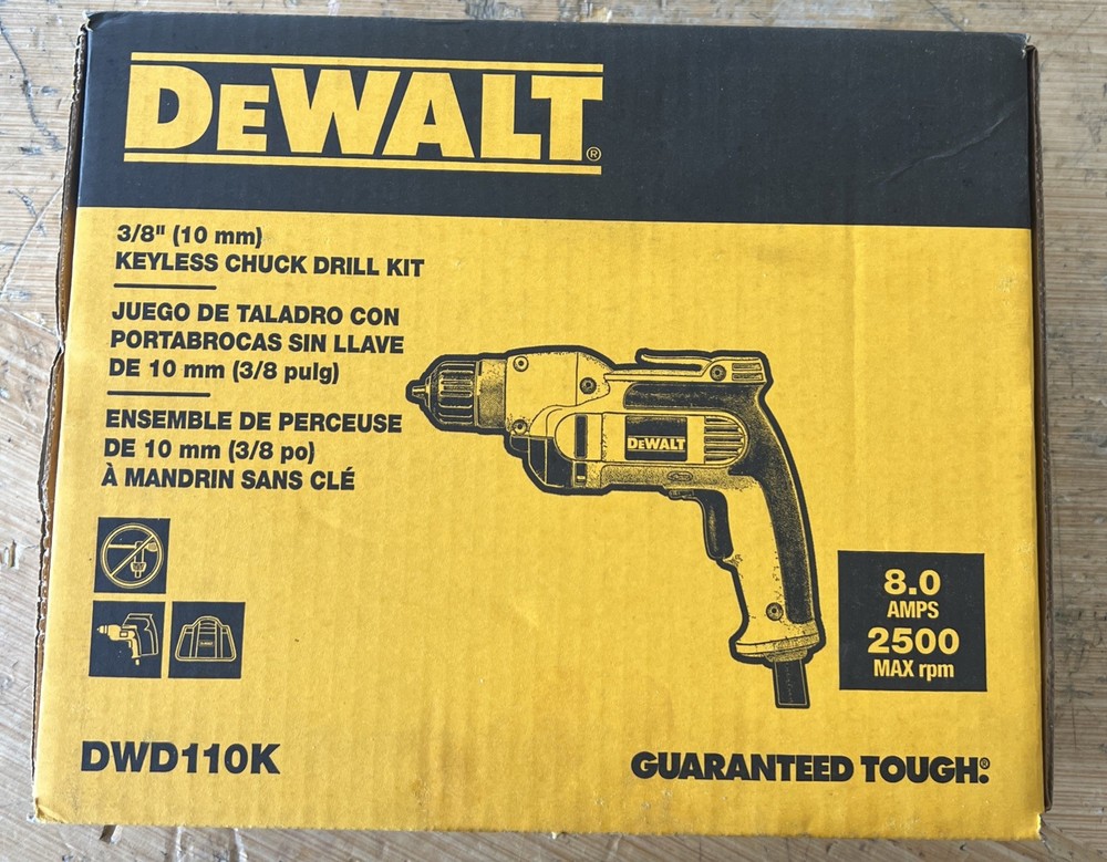 DEWALT 8 Amp Corded 3/8 in. Variable Speed Drill
