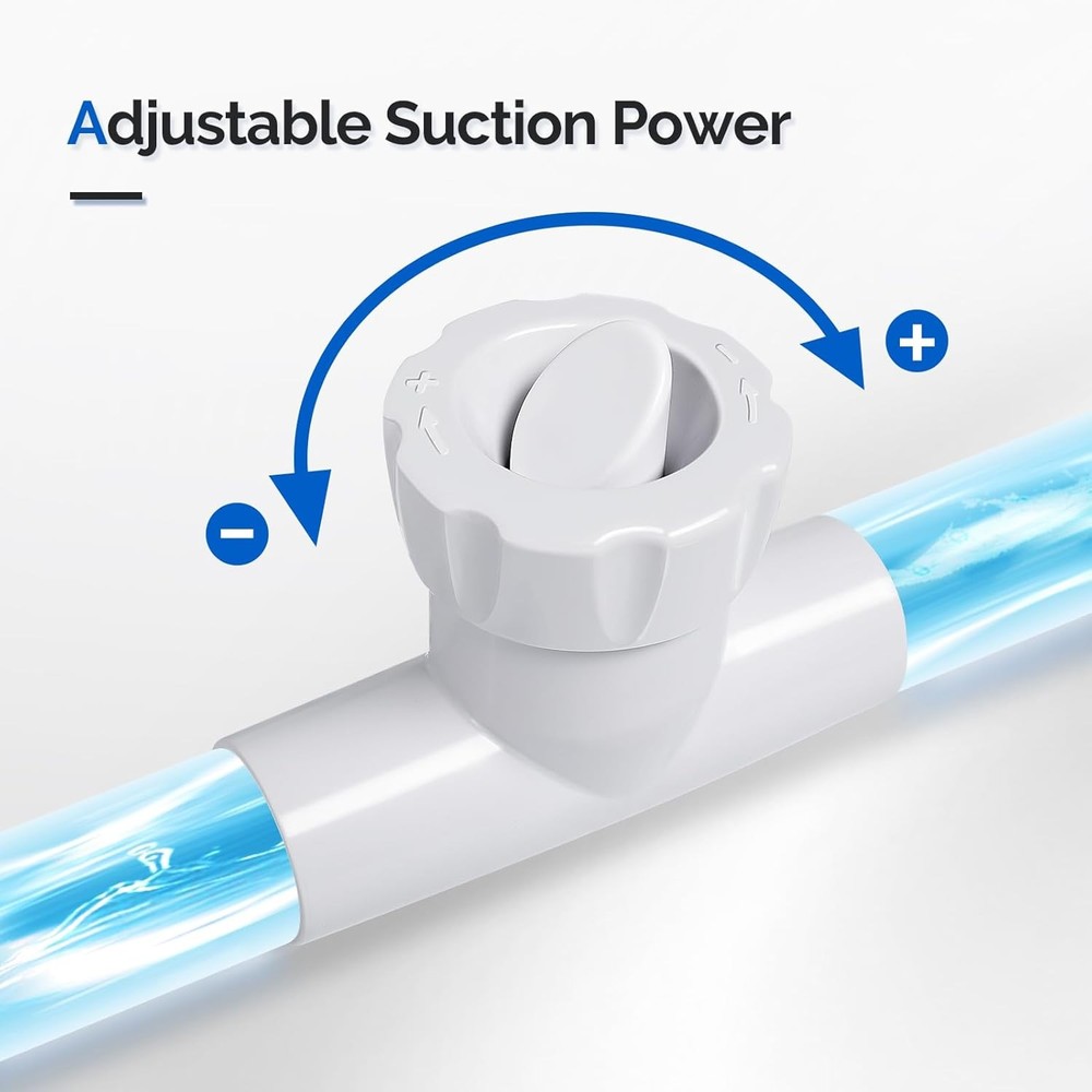 (2025 Upgrade) Automatic Suction-Side Pool Vacuum Cleaner Powerful Wall-Climbi