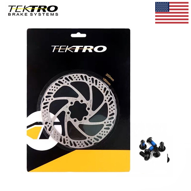 TEKTRO Bike Disc Brake Rotor TR160/180-24 6 Bolt with Bolts Included US Stock