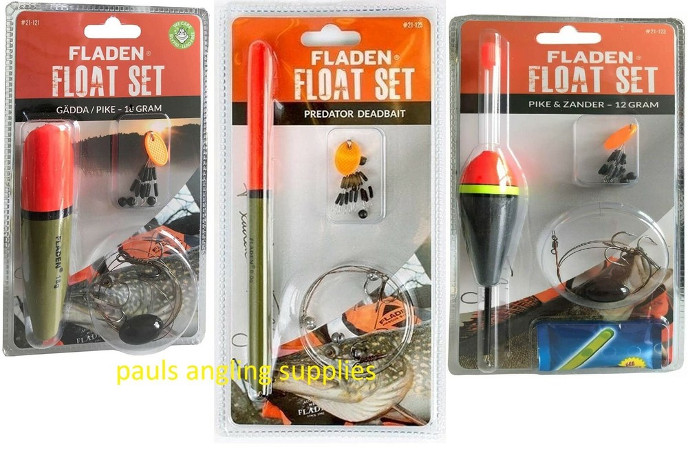 3  x Assorted Pike Fishing Float Kit Pike  Deadbait  Night Float