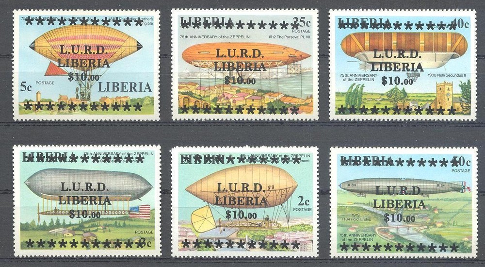 (086272) Flag, Bridge, Zeppelin, Liberia