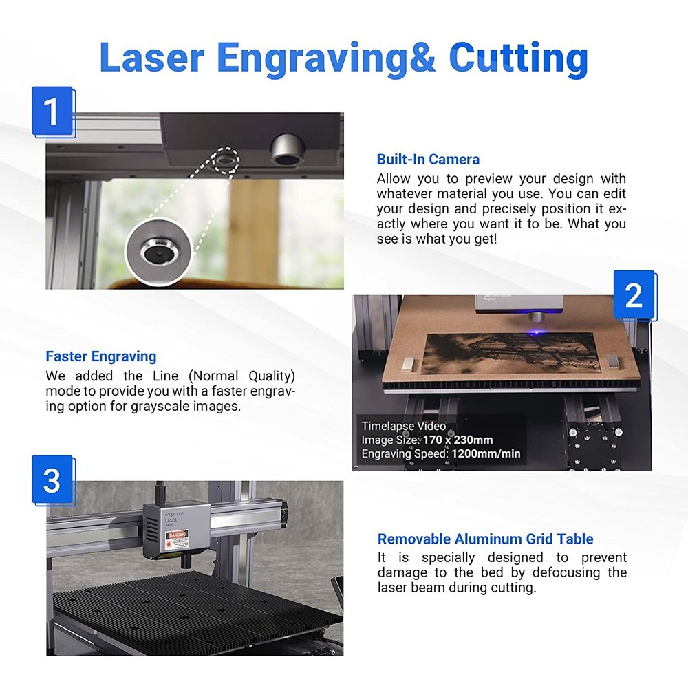 Snapmaker A350 3D Printing Laser