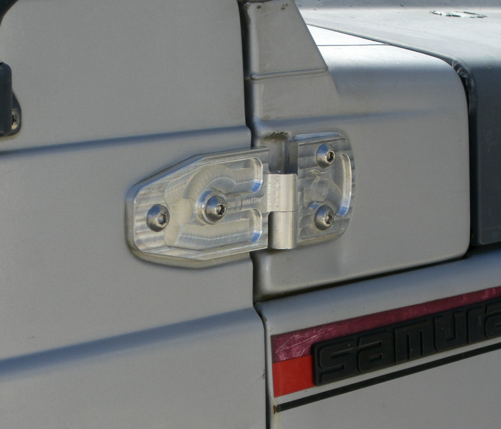 Suzuki Samurai Billet Removable Door Hinges - Clear Anodized