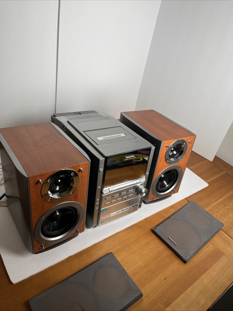 Panasonic SA-PM28 5-CD Changer Stereo System READ* - SEE VIDEO