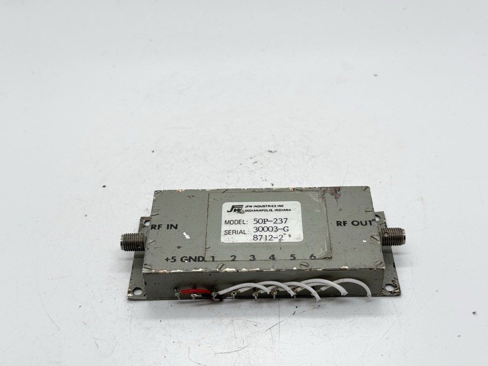 High-Isolation RF Programmable Attenuator | JFW 50P-237 | +5V Control