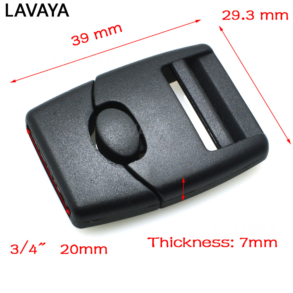 5pcs/pack  3/4"(20mm) Webbing Center Release Buckle