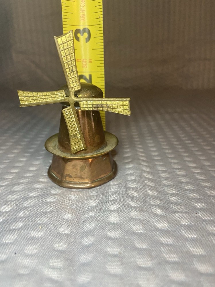 Small Copper Windmill Decor