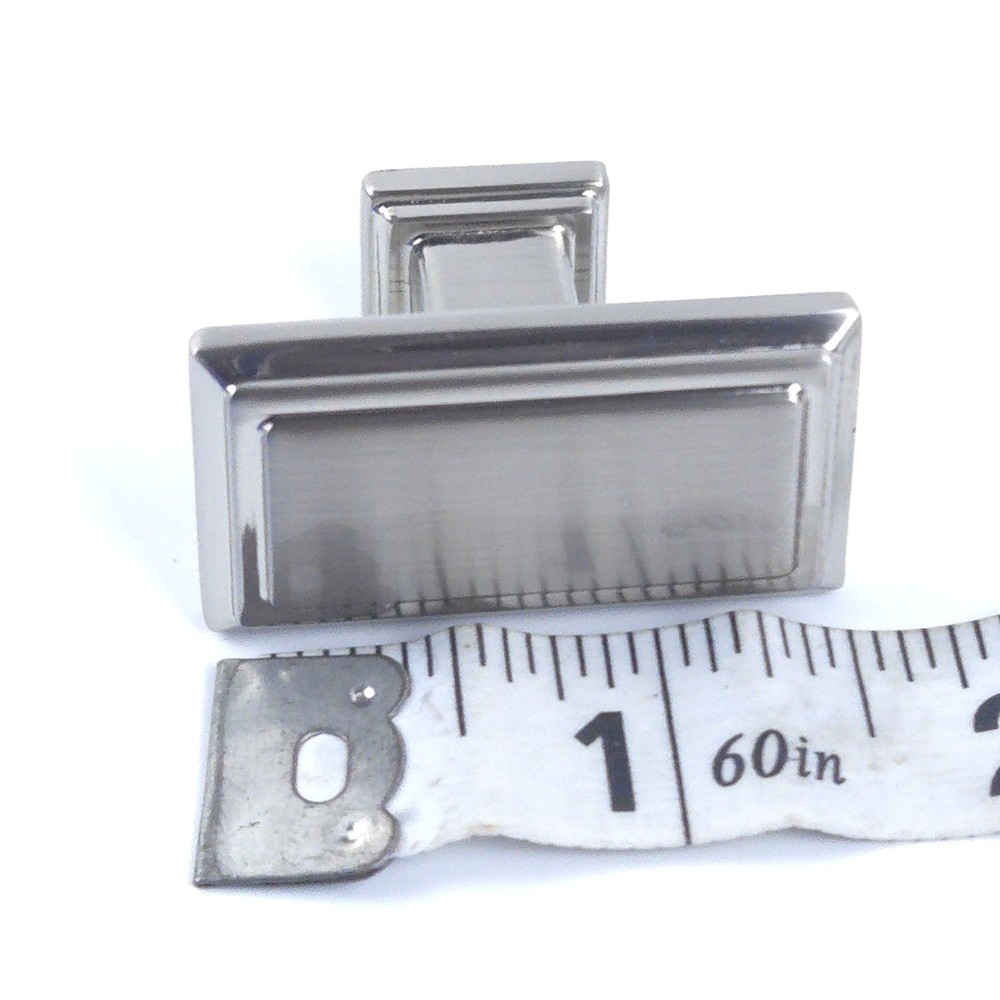 10 Pack Square Cabinet Knobs Single Hole Silver Kitchen Cabinet Knob Cabinet