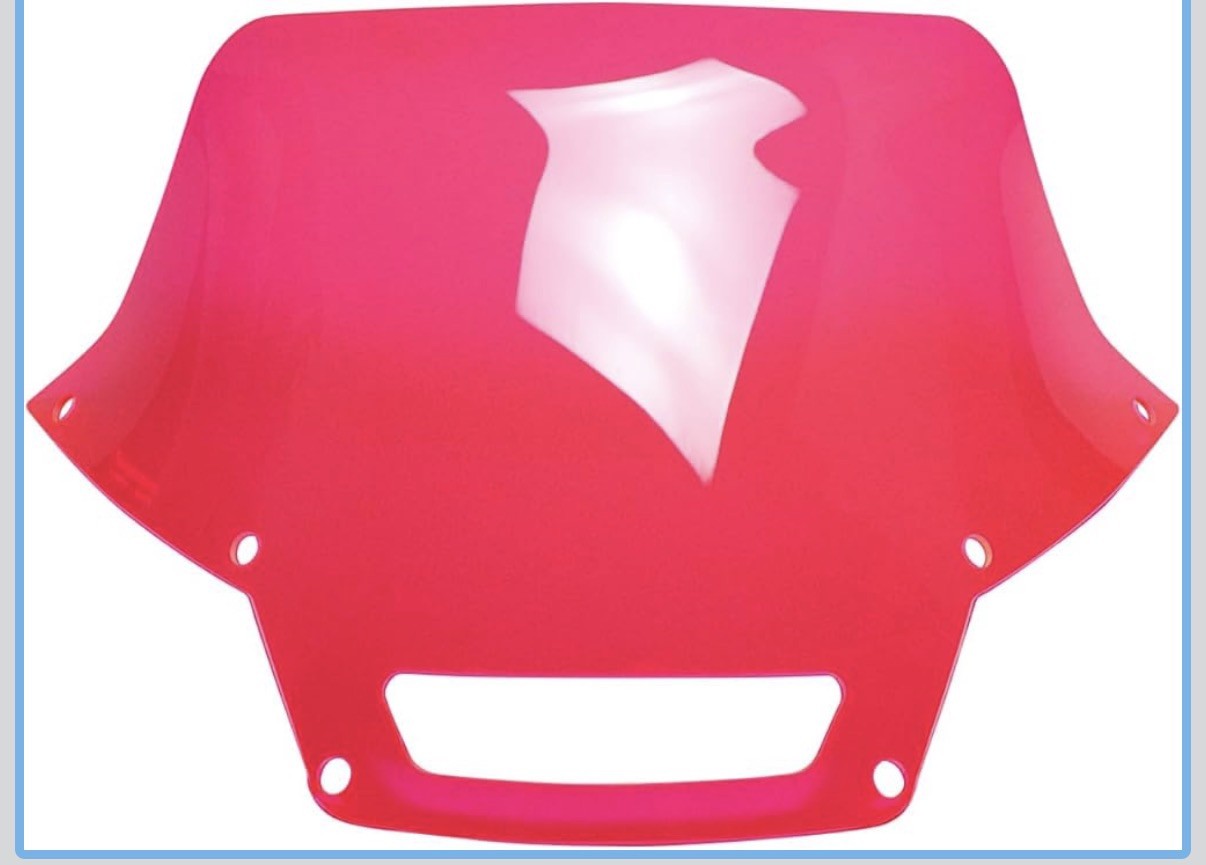 Pink PMMA 7.0" Windscreen Outer Fairing for Harley Low Rider ST FXRST 2022-2024