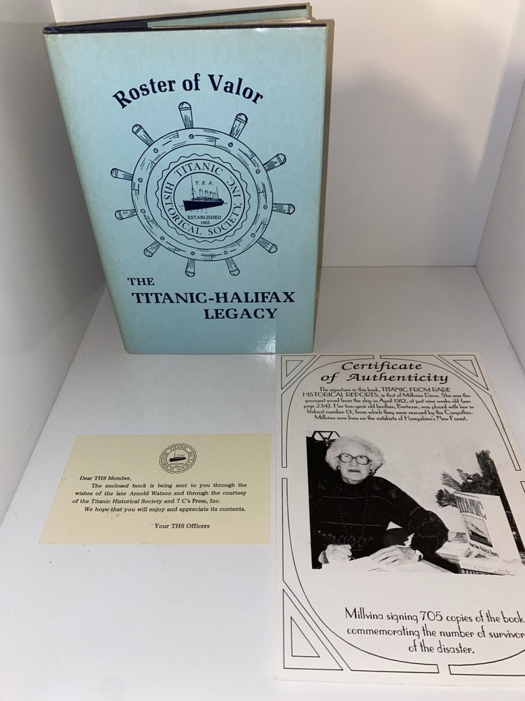 Signed Titanic books archive